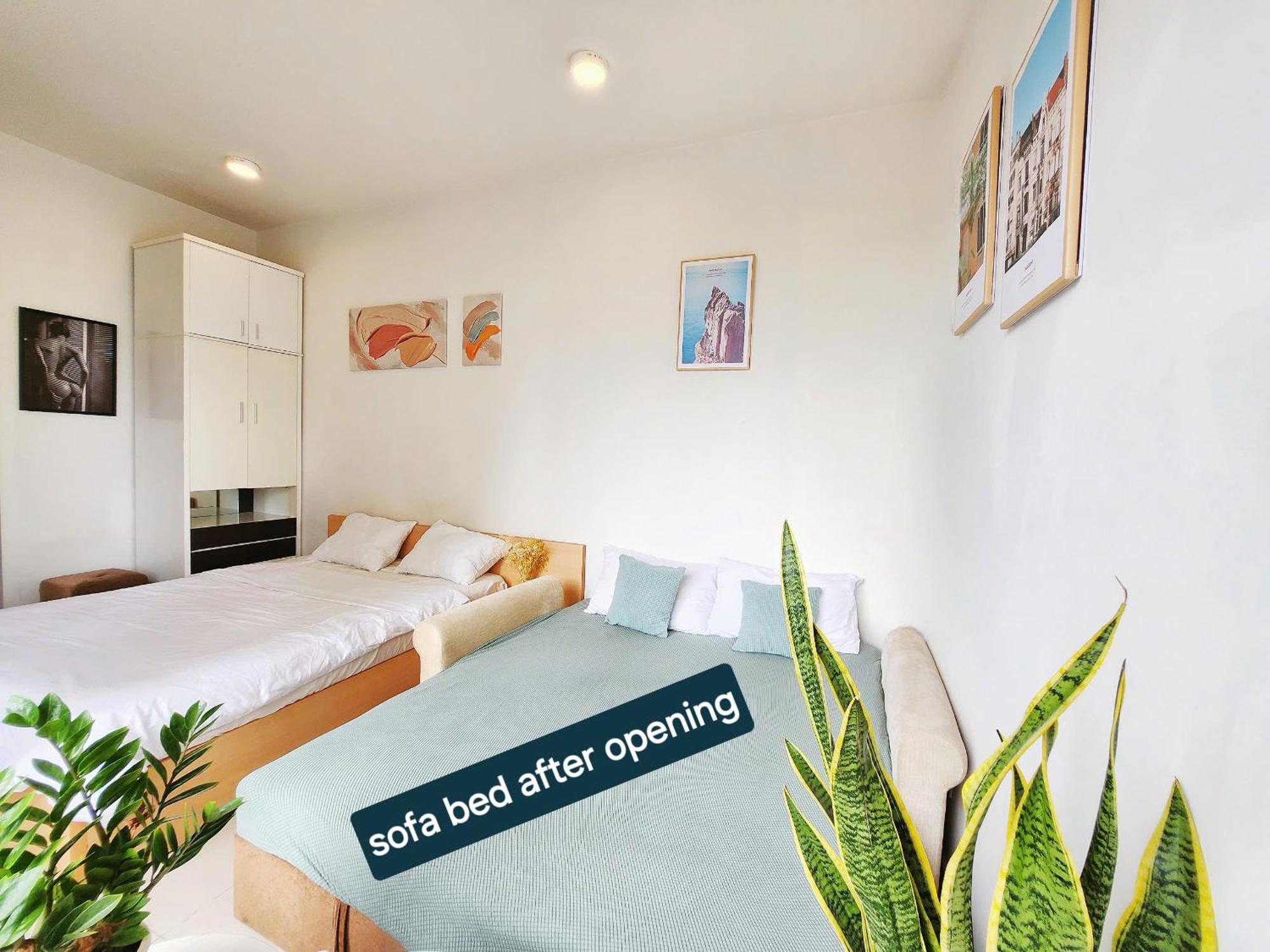 View, 1km To Center, Br & Sofa Bed, Free Gym Appartement